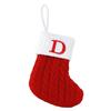 New Knitting Christmas Stocking For Home Decoration Xmas Tree Pendant Snowflake Alphabet Socks Perfect Gift With Letter Mon I7Y5