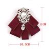 Alloy Bow Tie Gift Crystal Rhinestone Bowtie Luxulry Bowknot Brooches