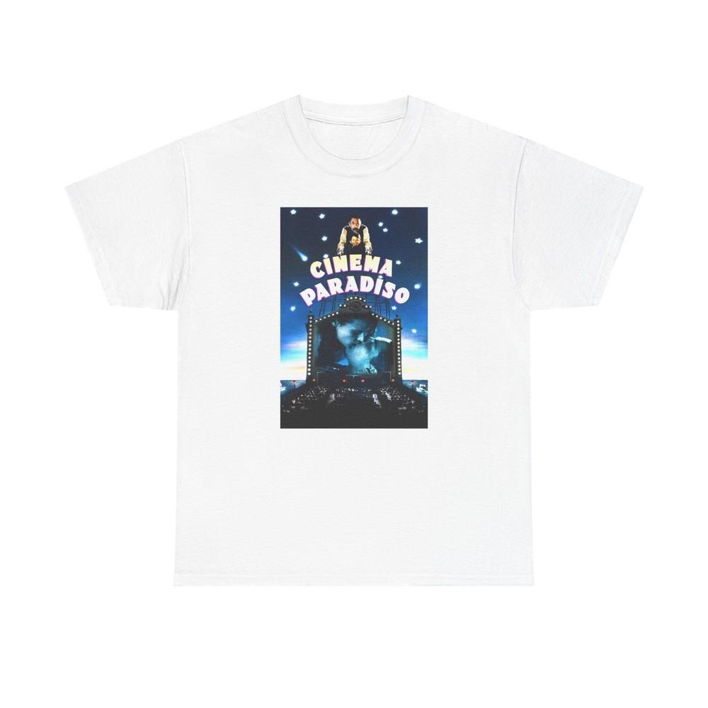 

Cinema Paradiso Unisex Tshirt Tops Tee, Italian Film Lovers Gift, Morricone Movie Shirt, M