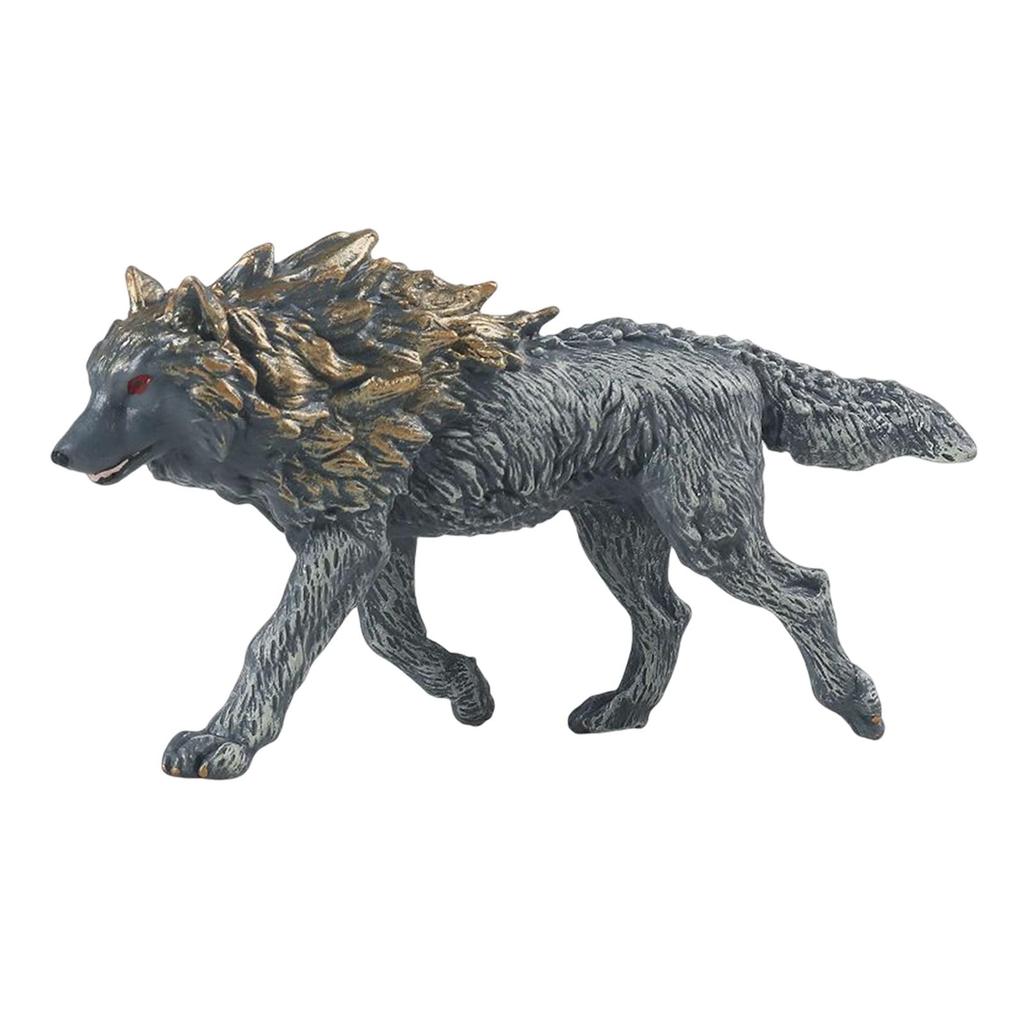 Mini Wolf Figurines Model Home Decor Realistic Detailed Action Figures for Toddlers