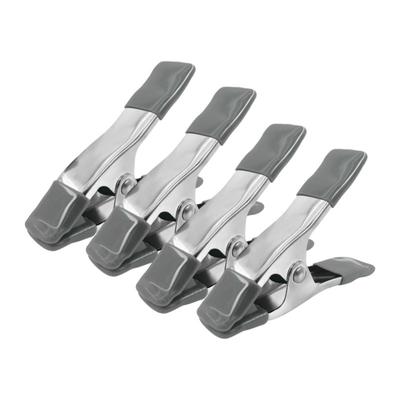 Robuster DIY-Arbeitsclip, groß, tragbar, Metallfederklemme für Zuhause, universell, 10,2 cm, extra stark, Camping, maximale Backenöffnung