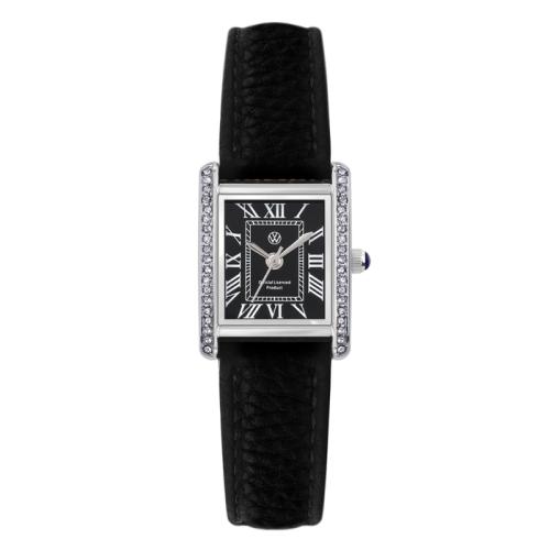 [VOLKSWAGEN WATCH] VOLKSWAGEN WATCH Whitestone Square Leather Watch Red