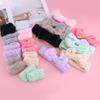 Cute Butterfly Hair Tie Flannel Headband for Face Washing - Women's Soft, Sticky Hair Accessories