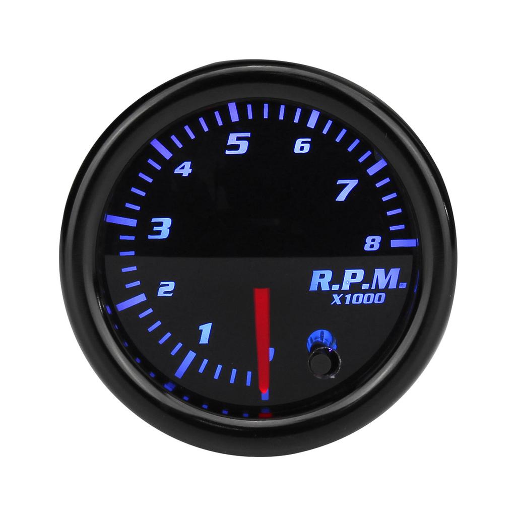 Black 2inch 52mm Tacho Gauges Meters RPM Tinted 08 x1000 RPM Car Car