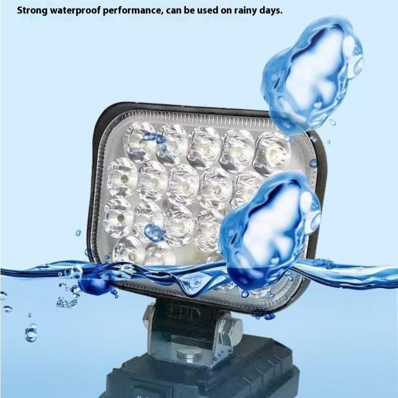 1Pcs Cordless Outdoor Work Fishing Handheld Emergency Tool Led Light For Lithium Battery 3In Portable Spotlight No Battery