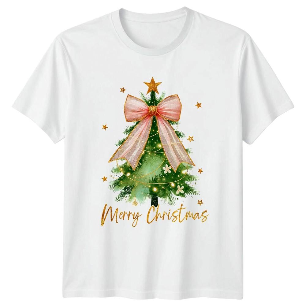 Merry Christmas Tree Holiday Graphic Tee Unisexs Unisexs Unisex TShirt Festive Xmas S