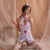 Sex Lingerie Nurse Costume Leaky Back Lace Hood Leaky Breast Passion Sexy Cosplay Sex Suit
