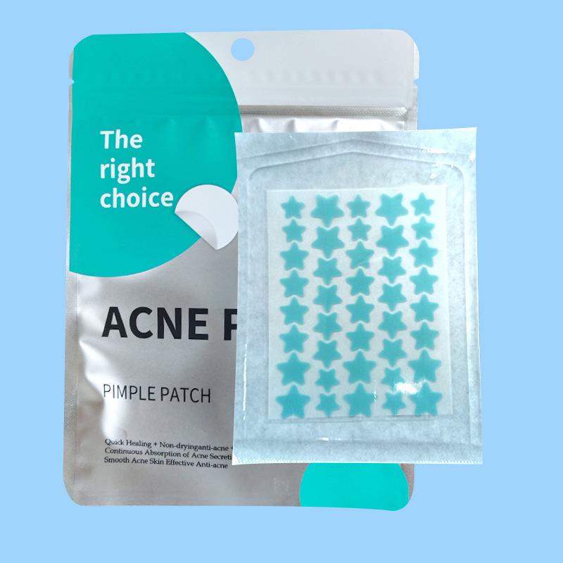 40-Star Acne Patches: Cute Hydrocolloid Covers for Absorbent Pus Removal, Anti-Acne Day & Night Use