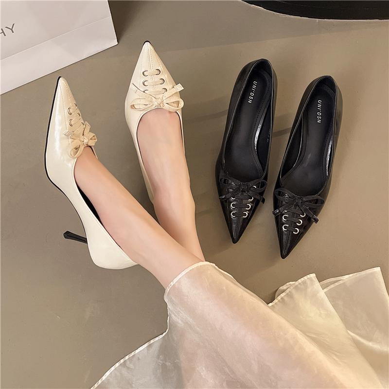 Fashion Aphixta Cross Straps Fashion Pumps 6cm High Heels Woman Shoes Sexy Pointed Toe Lace Up Elegant Heels Party Heels for Ladies