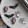 Delicate Skull Bat Hair Clip For A Quirky Halloween Look Resin Hallowmas Costume Details Suitable For Various Occasion
