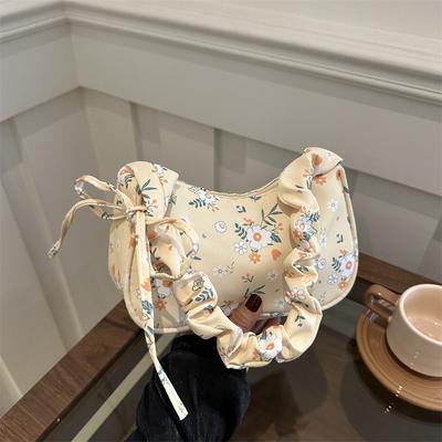 Versatile Floral Commuting Crossbody Shoulder Bags for Women, New Fashiable Casual Simple Large Capacity Party Handbag