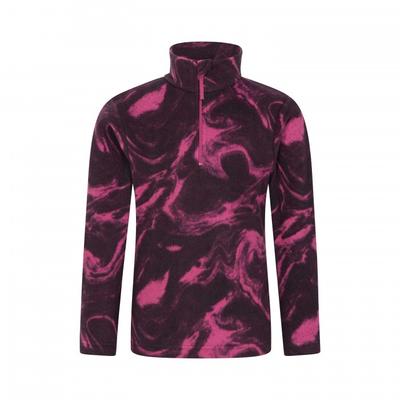Childrens/Kids Endeavour Abstract Half Zip Fleece Top