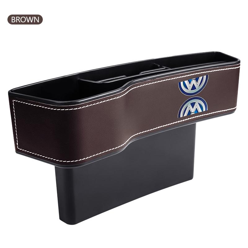 BSB1 VW GTI GOLF Car Crevice Storage Box Seat Gap Slit Seat Gap Slit Seat Organizer For Volkswagen CC R-Line T5 Golf T-ROC R Polo GTD xg2