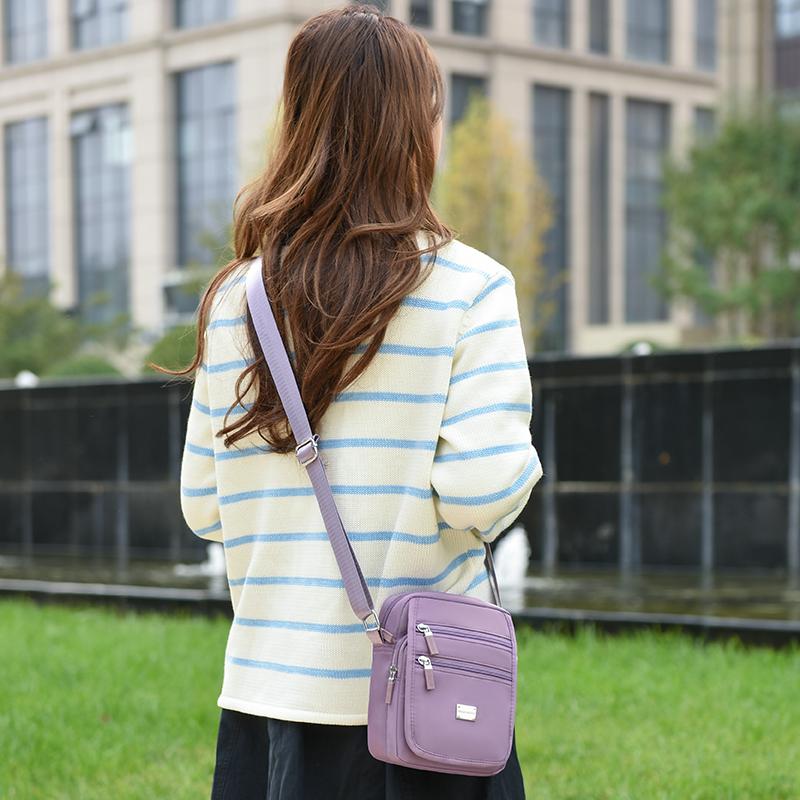Women's Crossbody Bag Multi-Pocket Shoulder Bag Mother Bag Nylon Large Capacity Square Bag