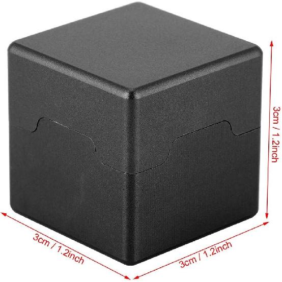 OUKENS Cue Tip Chalk Holder, Aluminum Portable Mini Magnetic Billiard Pool Chalks Carrying Case for Billiard Cue Billiard Accessory