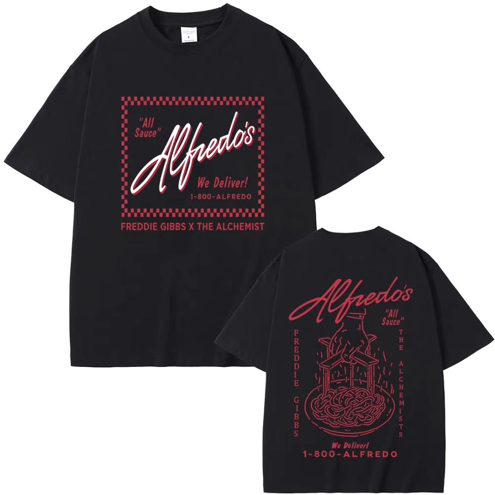 Rapper Freddie Gibbs und The Alchemist Alfredo Die Tour T-Shirt Unisex Damen Hip Hop Mode Popmusik T-Shirt Popmusik T-Shirts