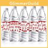 Horror Themed Halloween Blood Hand Pattern Water Bottle Sticker Decoration