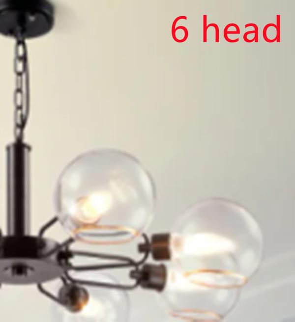 Modern Scandinavian Chandelier for Kitchen Glass Ball Pendant Light Minimalist Creative Gold Ceiling Lamp Dining Chandeliers
