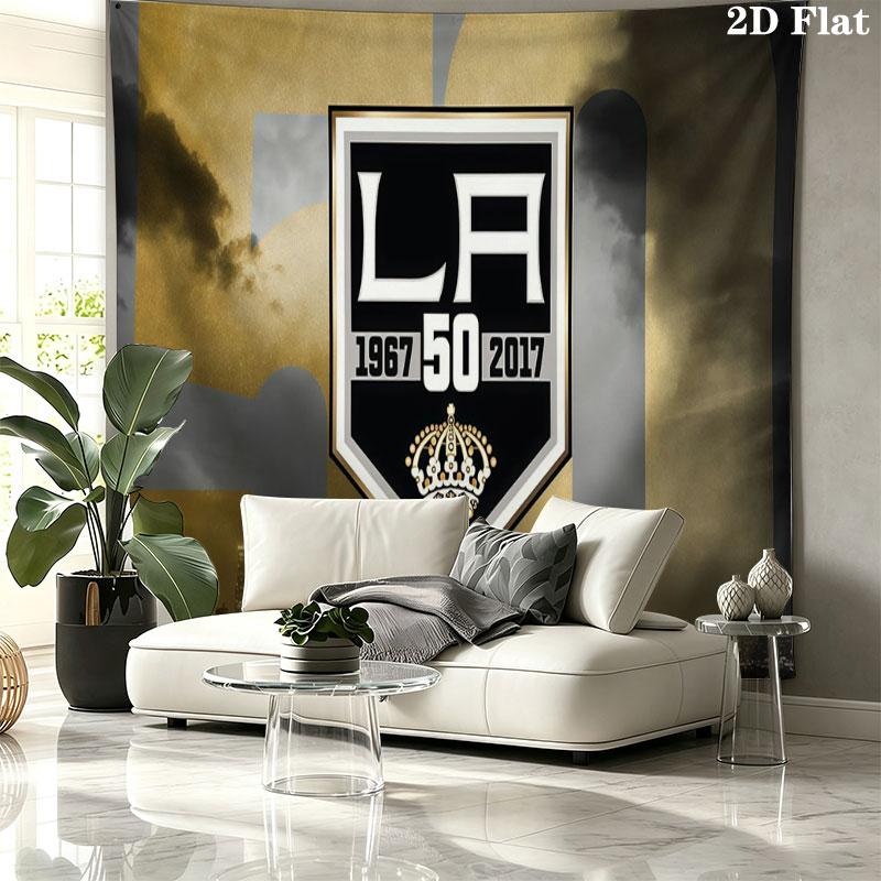 Los Angeles Kings Wall tapestry, aesthetic printed fabric blanket, suitable for bedroom, living room, and home decor.