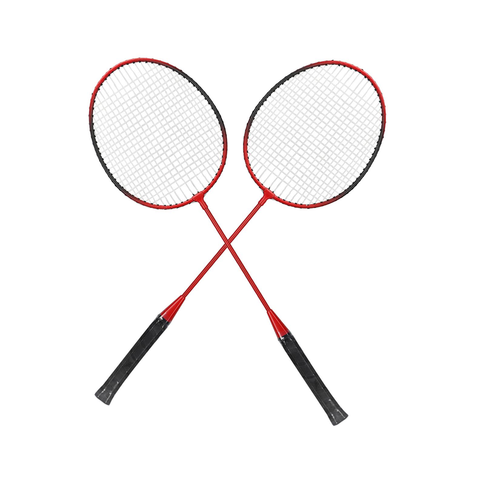 LEIJIAER Badminton Racket Offensive Iron Alloy Lightweight Comfortable Grip Sports Badminton Racquet