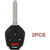 ECCPP X 2 Uncut Keyless Entry Remote Key Fob Replacement for 14 15 16 17 18 for Subaru Legacy 2 for Subaru Outback for SUBARU FORESTER CWTWB1U811