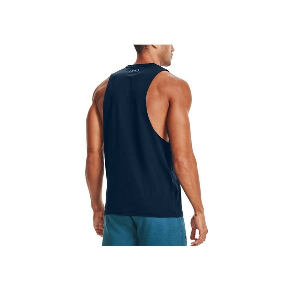 Under Armour Project Rock Training Sports Vest Men Tops Navy-Blue 1357185-408