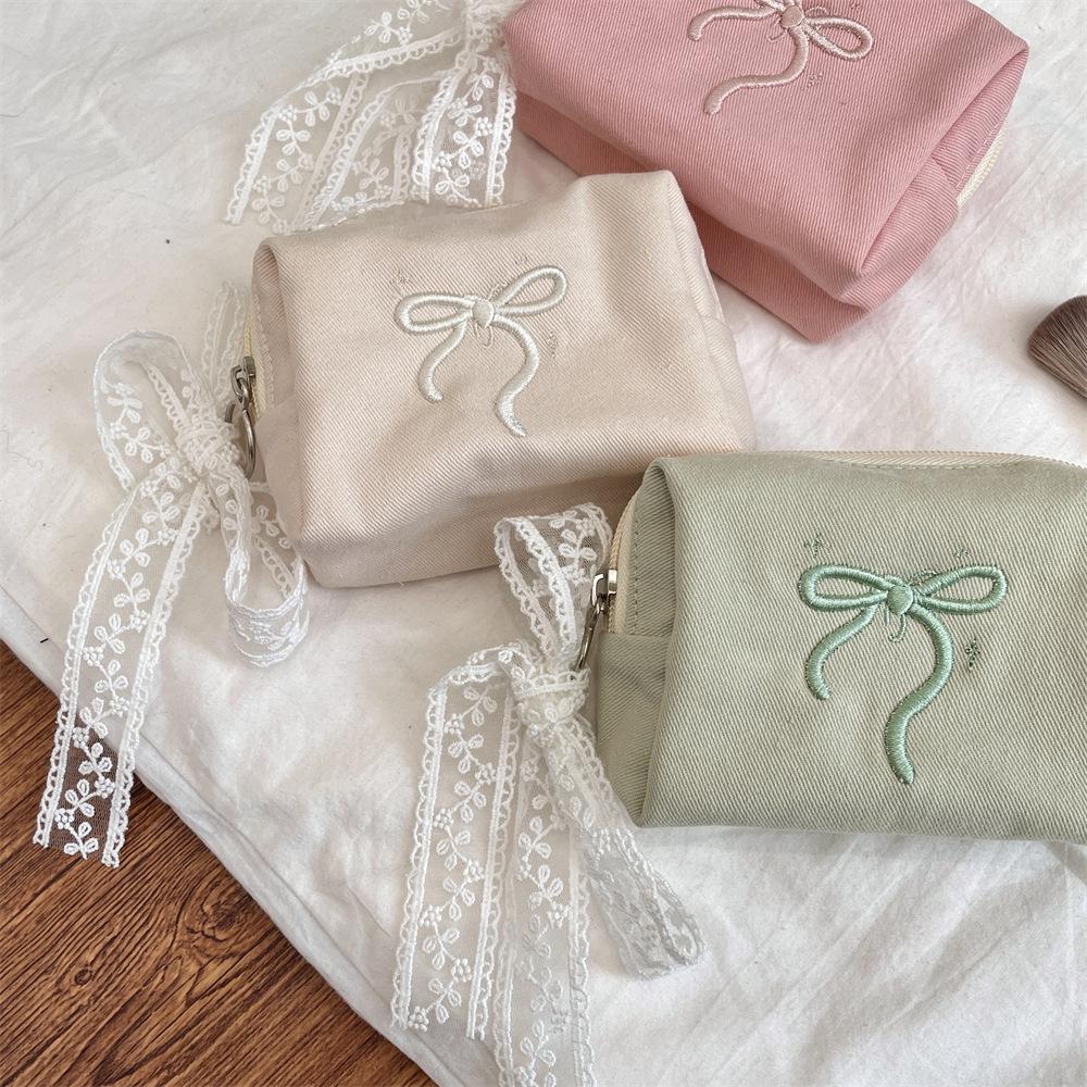 Mini Cute Square Cosmetic Bag Women Portable Earphones Lipstick Cosmetics Storage Pouch Small Makeup Zipper Bags