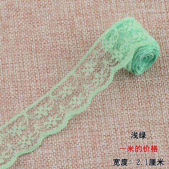 21mm woven cotton lace unilateral Handicrafts Embroidered Net trim DIY sewing curtain craft decoration   cotton trim lace ribbon