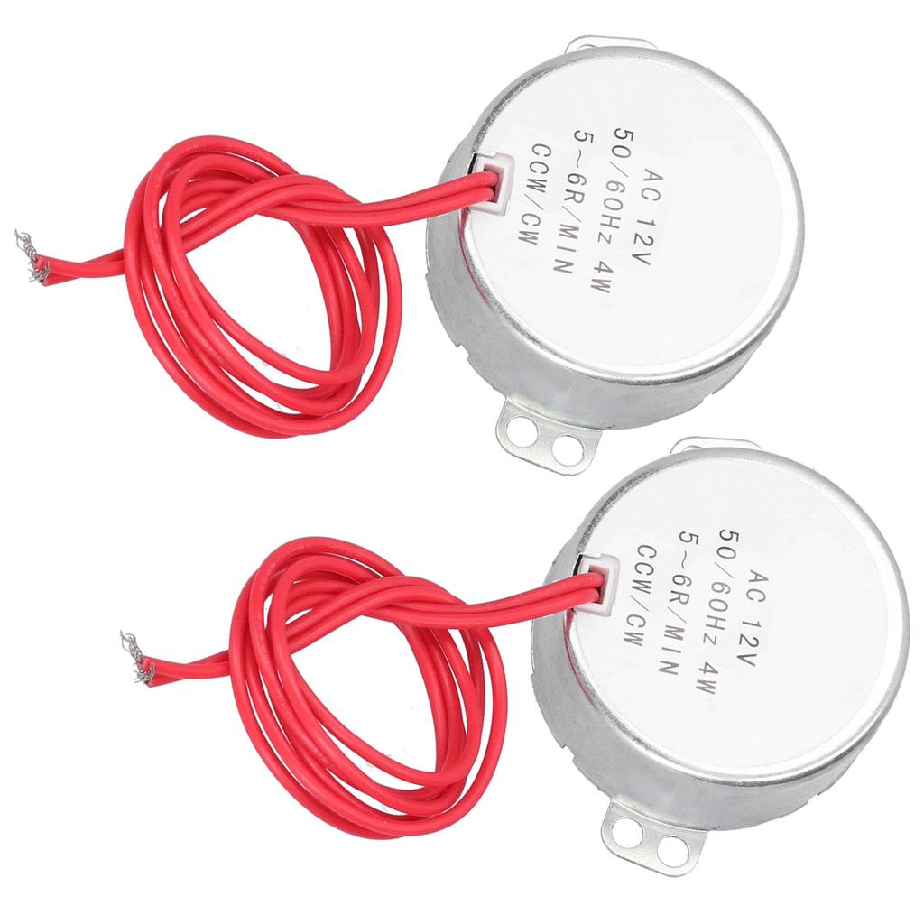 2Pcs AC Motor Synchronous CCWCW Micro Machine Tool Accessories AC12V 56RMIN 4W