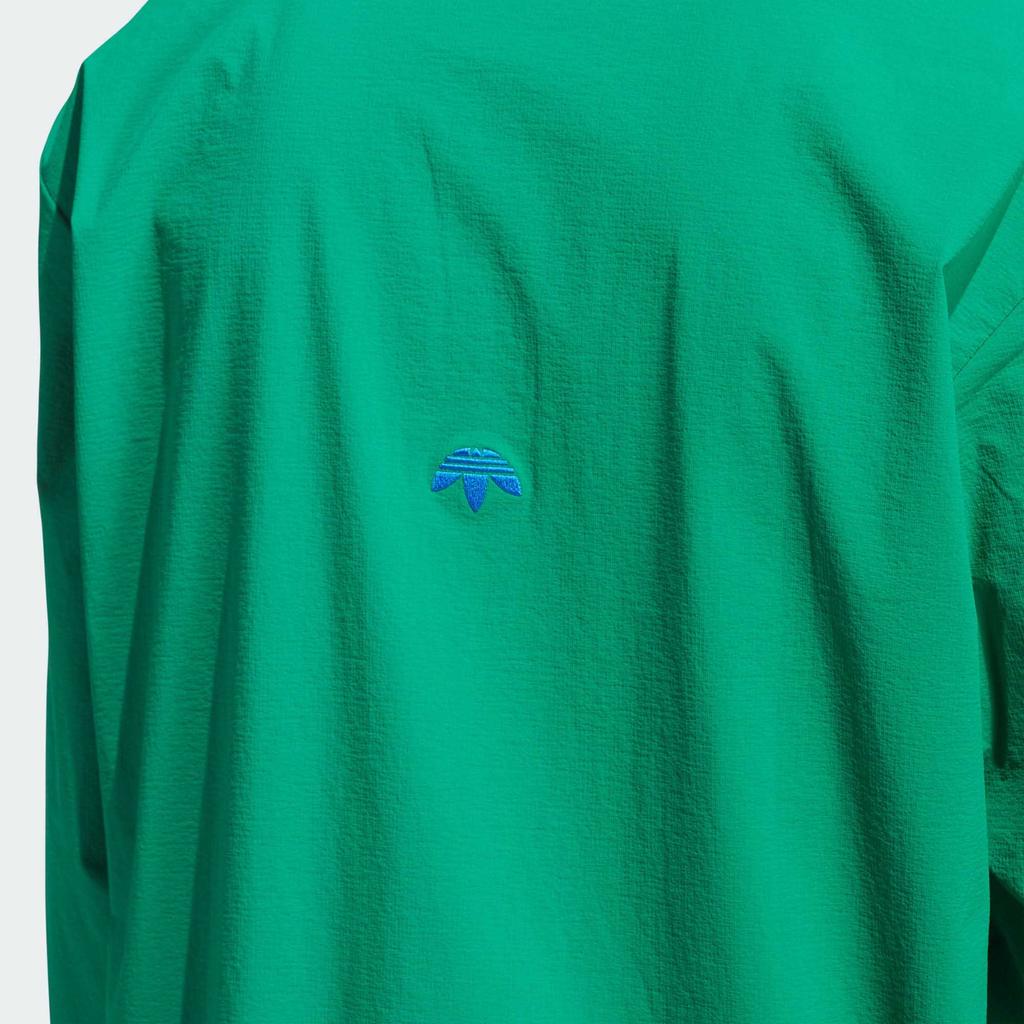 Adidas Originals Ss24 Rolling Links Series Logo Sport Stripe Long Sleeve Sweatshirt Men Sweatshirt Smoke-Green JE9340
