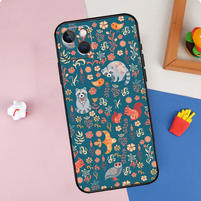 

Raccoon Art Phone Case For iPhone 16 Pro Max 11 12 13 14 15 Pro Max Mini XR 16e 15 16 Plus Cover Shell iPhone 15Pro MAX