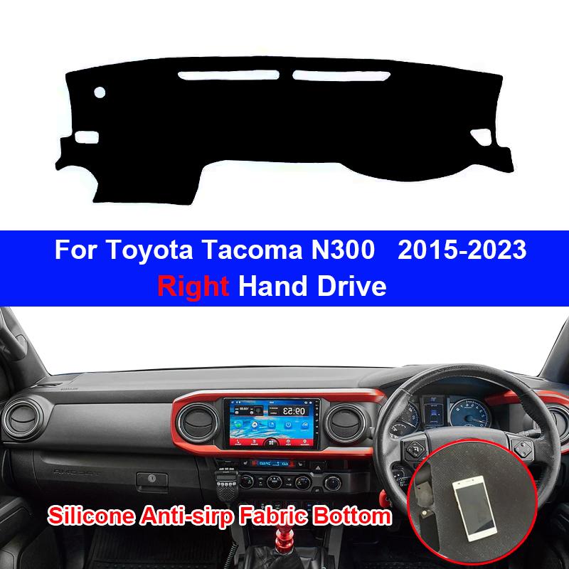 Silicone NON-Slip Car Dashboard Mat for Cars Anti-Slip Sunshade Cover UV Protection Accessories For Toyota Tacoma N300 2015-2026