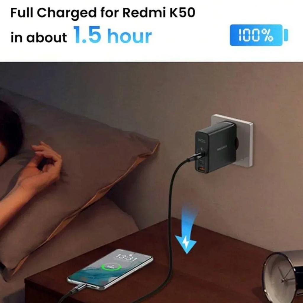 iPYZH Type C Charger Cable 100W PD Fast Charging For iPhone 15 16 17 Galaxy Macbook iPad with Display