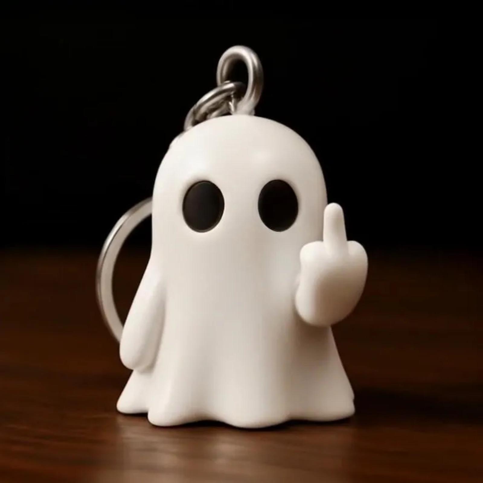 

Middle Finger Keychains, Halloween Gifts, Halloween Decorations, Figurines, Rude Ghosts One Size