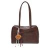 Vintage Large Capacity Shoulder Bag 2025 New Fashion Design Cowhide Bag for Office Commute Handbag for Women