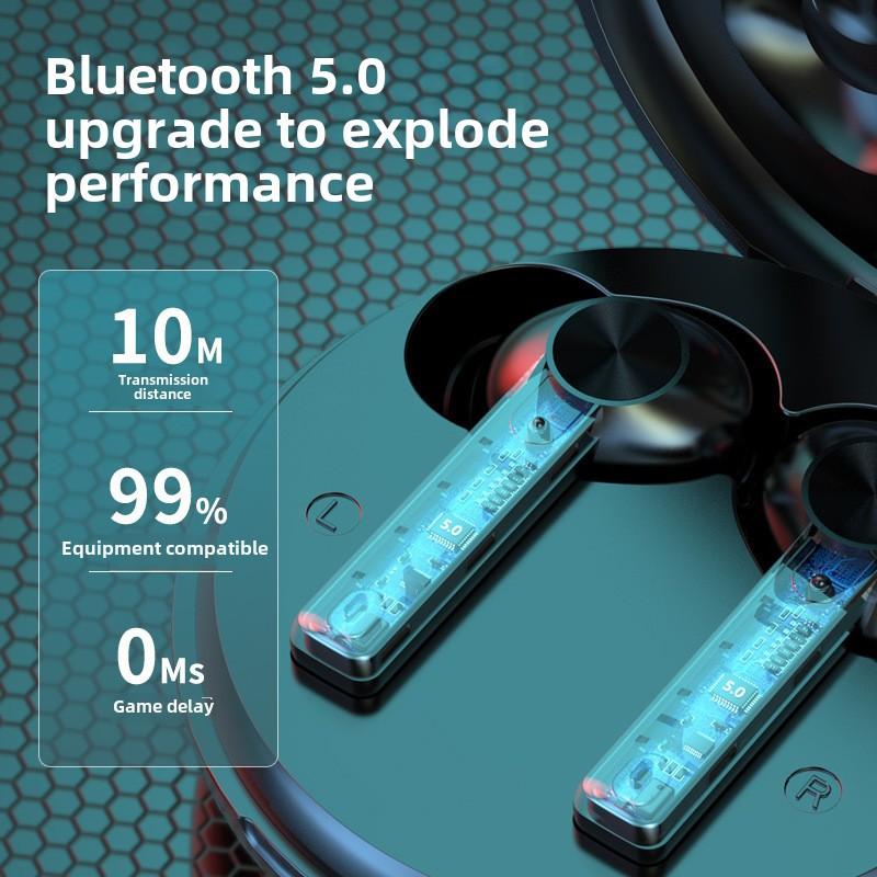 Bluetooth Headset TWS 5.0 Wireless In-ear Touch Digital Display Sports Cross-border Headset