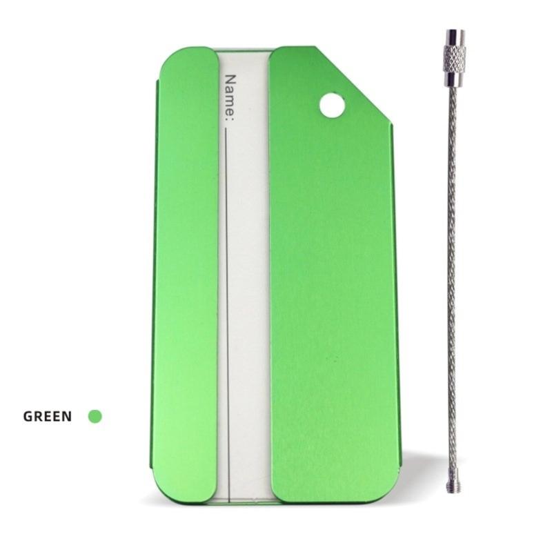 7 Pieces Practical Aluminum Alloy Luggage Labels With Privacy Protection And Wear Resistant Design Suitcase Identifier