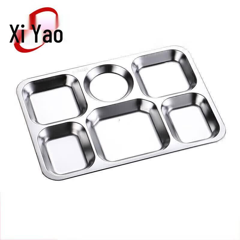 304 Stainless Steel Divided Lunch Tray