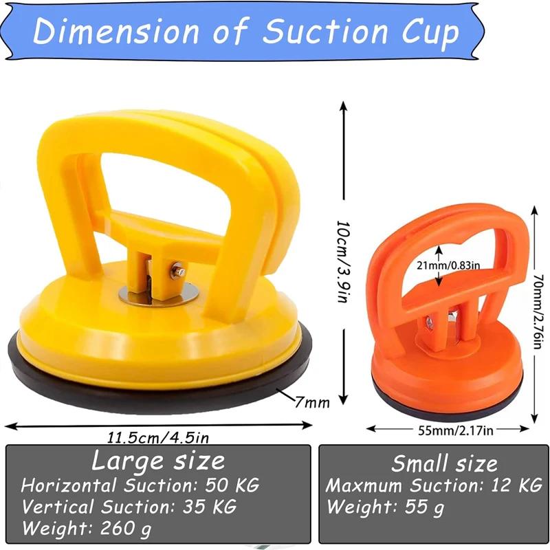 4 Pack Repair Tool Dent Removal Kit Handle Lifter Car Dent Puller Paintless Dent Repair Kit for Car Body Dent,Glass,Tiles and Mi