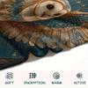 Winged Owl  Print Flannel Blanket, High Quality Comfortable for All Seasons, Home Decor, Warmth and Comfort