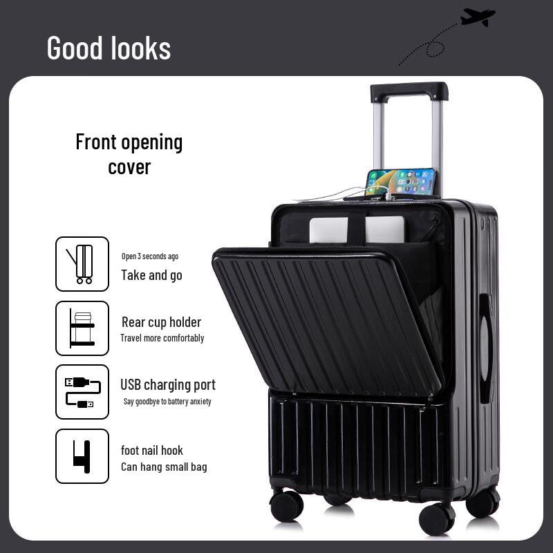 VICTORIATOURIST QK9201 Ручная кладь с передним открытием 24 inches чёрный