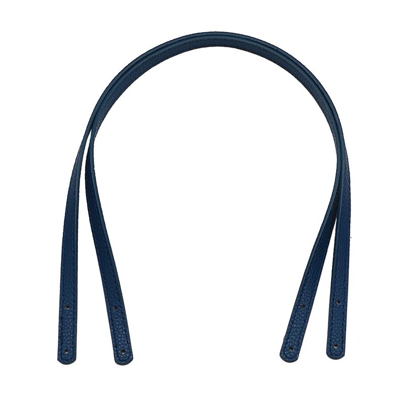 

2pcs Detachable Bag Belt Soft PU Leather Handbag Band Handle Strap Lichee Pattern DIY Replacement Accessories For Handbag Strap темно-синього кольору