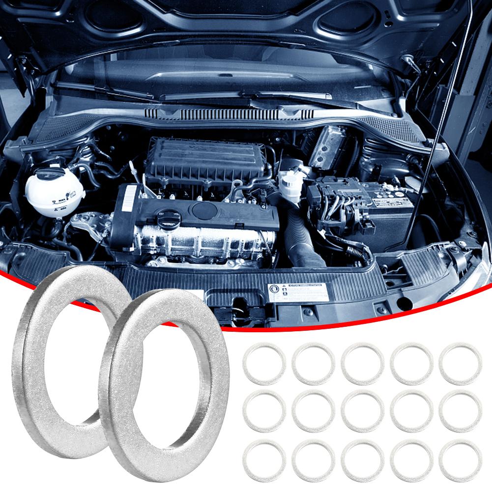 Car Engine Oil Crush Washer Aluminum Alloy Automotive Oil Drain Plug Gasket Seal 90430-18008 for Toyota Runner Avalon Camry