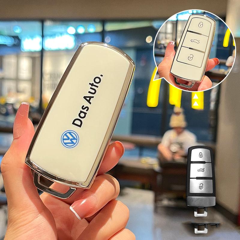 

New TPU Car Remote Key Case Cover Shell Fob for VW/Volkswagen CC Passat B6 B7 Passat 3C CC Maogotan R36 B5 B7L 3 Buttons Ac
