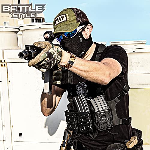 LayLax Easy Breath Face Guard S-M BATTLE STYLE Airsoft Black