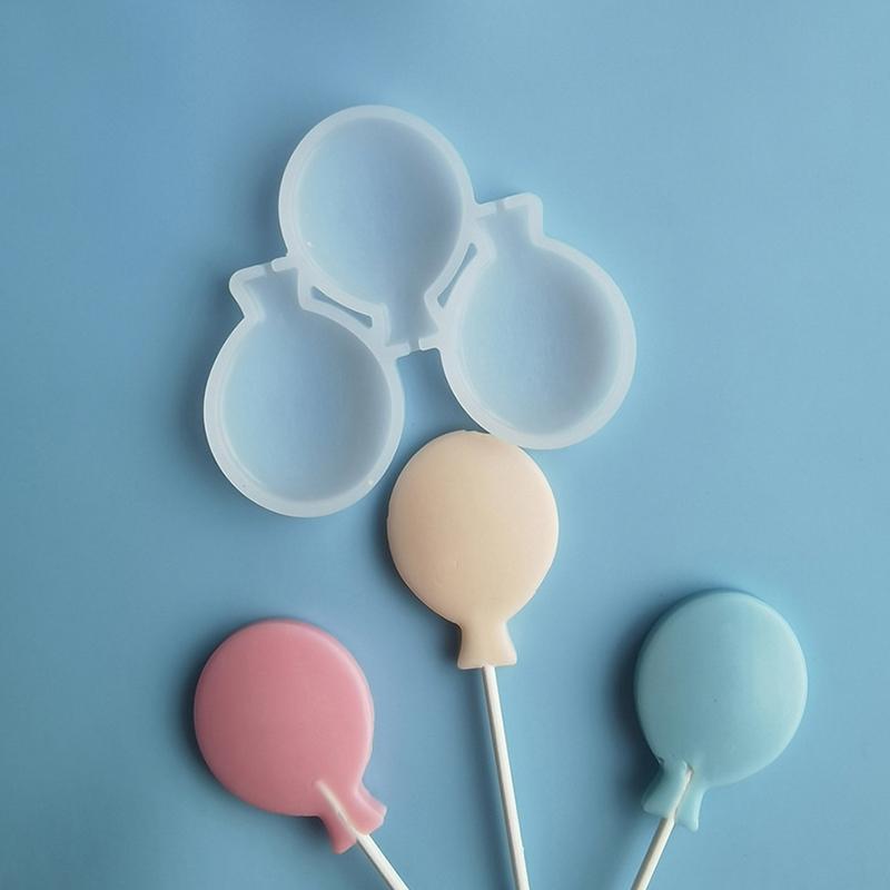 Balloon Drop Glue Lollipop Silicone Mould Diy Handmade Chocolate Candy Mold Sugarcraft Cake Decorating Tools Bakeware