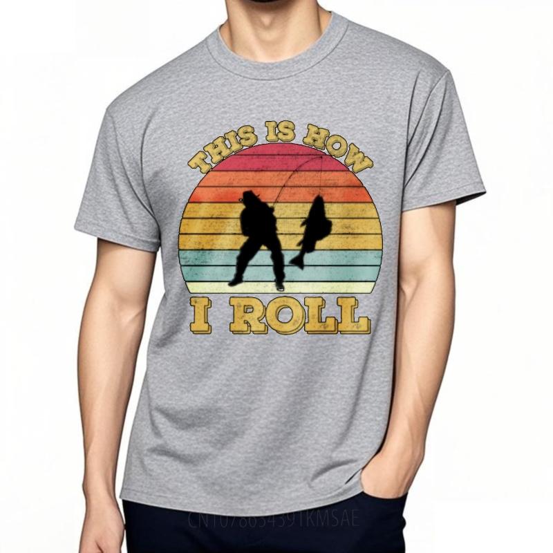 Breathable Tee Travel For her Oneck tshirt Fashion This Is How I Roll Fishing Sunset Boys tees Essential Tee Classic Tshirt