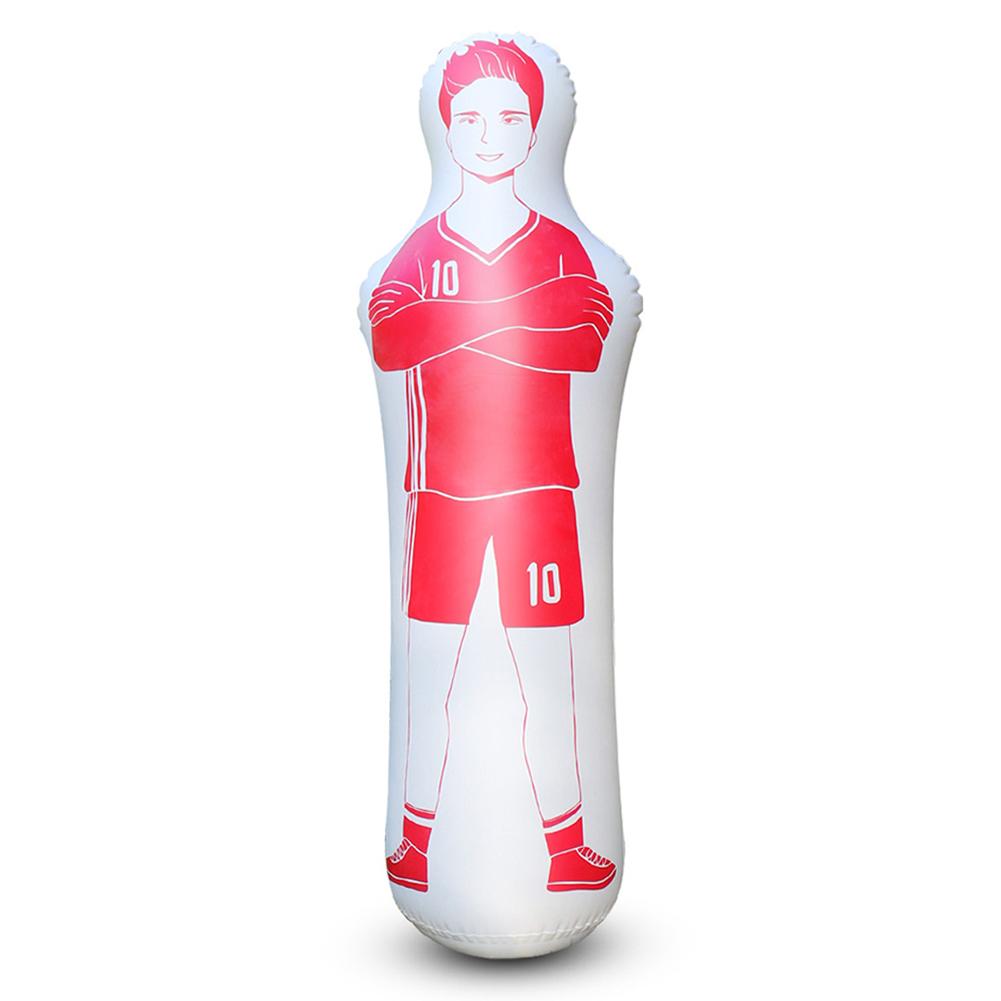 Inflatable Soccer Dummy Goalkeeper Inflatable Punching Bag Soccer Dummy Defender Training Mannequin for Home Exercise