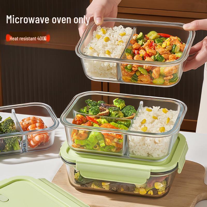 Glass Microwaveable Bento Lunch Box