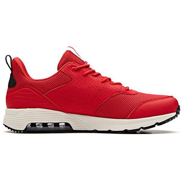 Anta Trendy Fashion Shock Absorbing Wear Resistant Low Top Casual Shoes Men Sneakers Red White Black 11917775-4